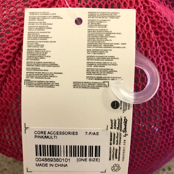 Kuromi x Forever 21 Graphic Trucker Hat Cap Pink Hello Kitty & Friends Mesh - Picture 14 of 14